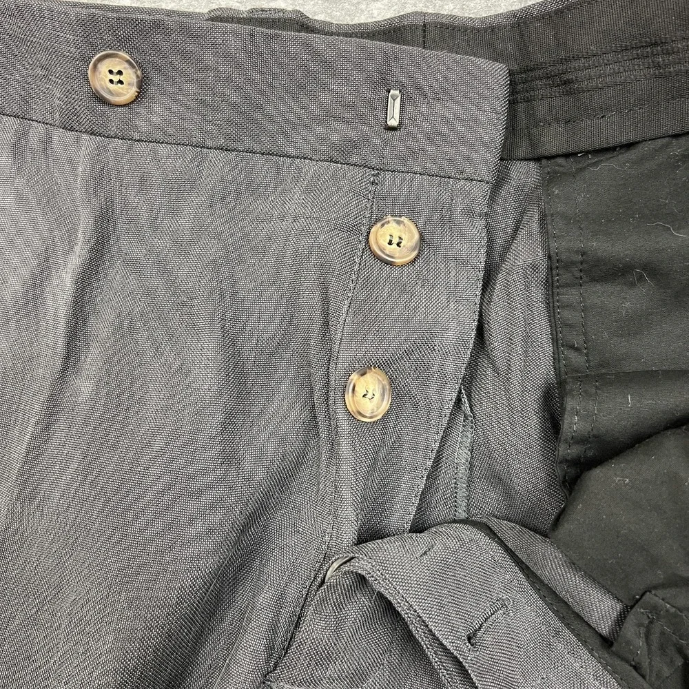 Giorgio Armani Pants Mens 36x31 Gray Cupro Dress Trousers Made Italy 54